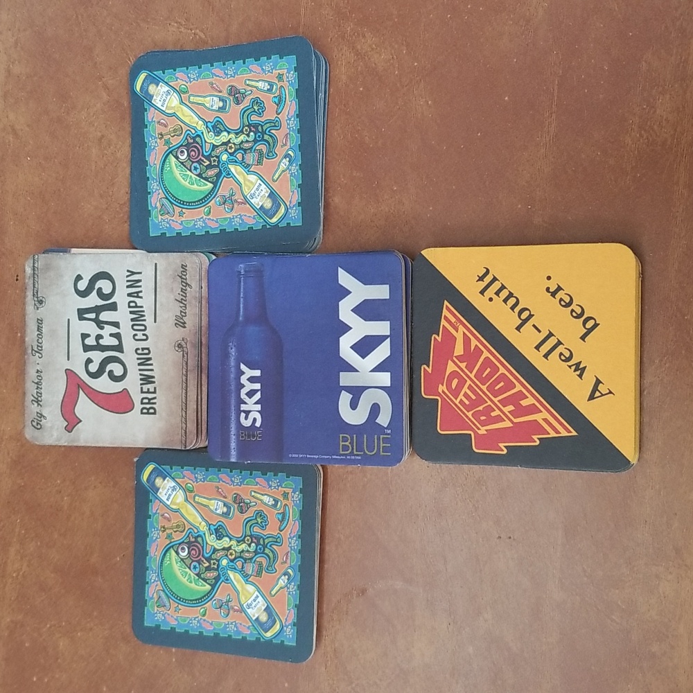 🍺50 BAR COASTERS 4 X 4 VARIETY